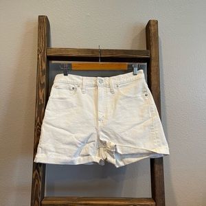 Madewell White Denim Shorts